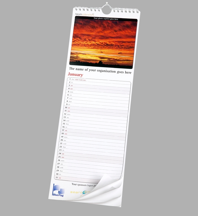 Show details for Slim Wall - 13 Leaf with printed backing board - Design by us